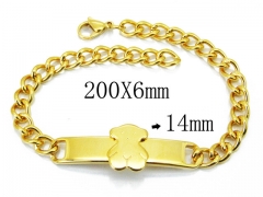 HY Wholesale Stainless Steel 316L Bracelets (Bear Style)-HY64B1361HIE