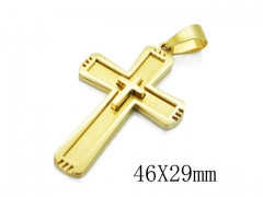 HY 316L Stainless Steel Cross Pendants-HY09P1086HZZ