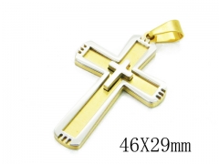 HY 316L Stainless Steel Cross Pendants-HY09P1087HEE