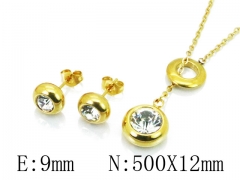 HY Wholesale 316L Stainless Steel CZ jewelry Set-HY59S1526OLS