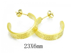 HY Stainless Steel Twisted Earrings-HY32E0096OL