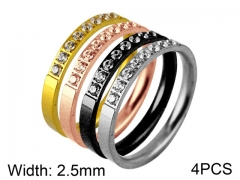 HY Wholesale 316L Stainless Steel Rings-HY0014R017