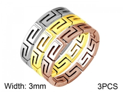 HY Wholesale 316L Stainless Steel Rings-HY0014R086