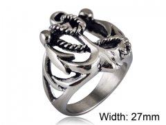 HY Wholesale 316L Stainless Steel Rings-HY0014R136