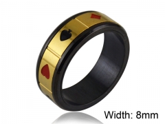 HY Wholesale 316L Stainless Steel Rings-HY0014R203