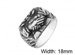 HY Wholesale 316L Stainless Steel Rings-HY0013R463