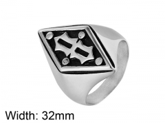 HY Wholesale 316L Stainless Steel Rings-HY0013R541