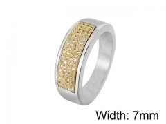 HY Wholesale 316L Stainless Steel Rings-HY0013R608