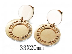 HY Wholesale 316L Stainless Steel Drops Earrings-HY91E0302HJL