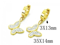 HY Wholesale 316L Stainless Steel Drops Earrings-HY80E0504NV