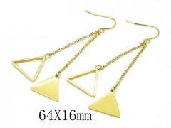 HY Wholesale 316L Stainless Steel Drops Earrings-HY91E0316HIX