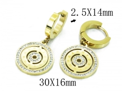 HY Wholesale 316L Stainless Steel Drops Earrings-HY24E0019HKO