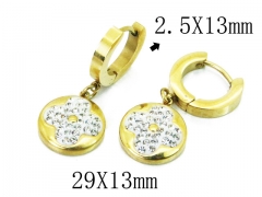 HY Wholesale 316L Stainless Steel Drops Earrings-HY24E0026HIE