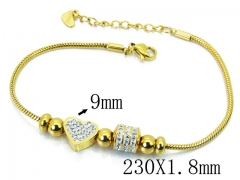 HY Wholesale Stainless Steel 316L Bracelets-HY24B0068HLO