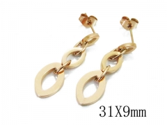 HY Wholesale 316L Stainless Steel Drops Earrings-HY91E0305HJL