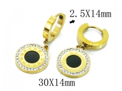 HY Wholesale 316L Stainless Steel Drops Earrings-HY24E0018HIL