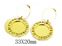 HY Wholesale 316L Stainless Steel Drops Earrings-HY91E0301HJL