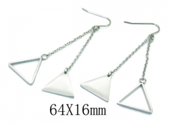 HY Wholesale 316L Stainless Steel Drops Earrings-HY91E0315HEE