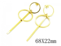 HY Wholesale 316L Stainless Steel Drops Earrings-HY91E0307HJL