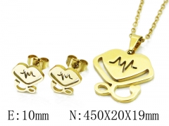 HY Wholesale 316L Stainless Steel Lover jewelry Set-HY58S0721JS