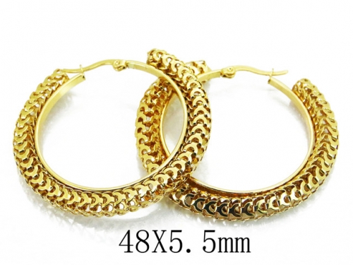 HY Wholesale Stainless Steel Hollow Hoop Earrings-HY58E1454ME