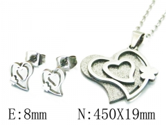 HY Wholesale 316L Stainless Steel Lover jewelry Set-HY58S0733KE