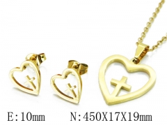 HY Wholesale 316L Stainless Steel Lover jewelry Set-HY58S0676JU