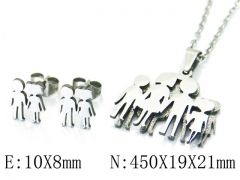 HY Wholesale 316L Stainless Steel Lover jewelry Set-HY58S0747KB