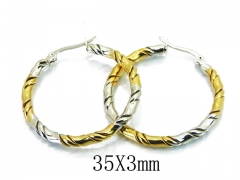 HY Stainless Steel Twisted Earrings-HY58E1445LS