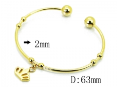 HY Wholesale 316L Stainless Steel Bangle-HY58B0495KA