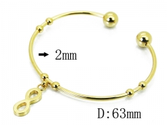 HY Wholesale 316L Stainless Steel Bangle-HY58B0492KW