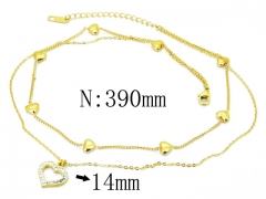 HY Wholesale Stainless Steel 316L Lover Necklaces-HY32N0188HIL