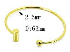 HY Wholesale 316L Stainless Steel Popular Bangle-HY58B0528MU