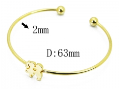 HY Wholesale 316L Stainless Steel Popular Bangle-HY58B0503KE