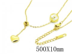 HY Wholesale Stainless Steel 316L Lover Necklaces-HY32N0183HDD