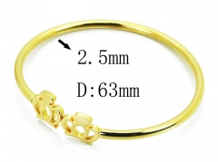 HY Wholesale 316L Stainless Steel Popular Bangle-HY58B0515MV