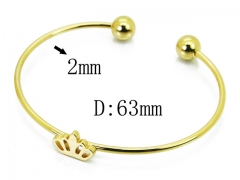 HY Wholesale 316L Stainless Steel Popular Bangle-HY58B0506KLT