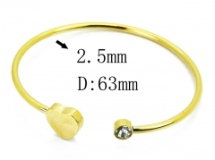 HY Wholesale 316L Stainless Steel Popular Bangle-HY58B0532ME