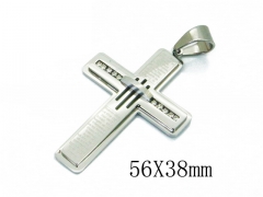 HY 316L Stainless Steel Cross CZ Pendants-HY09P1123HJZ