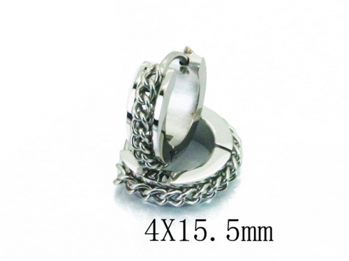 HY Stainless Steel 316L Huggie Hoop Earrings-HY05E1936NL