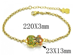 HY Stainless Steel 316L Bracelet (Bear Style)-HY90B0406HPZ