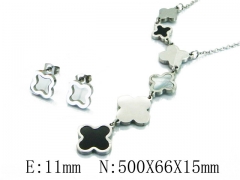 HY Wholesale 316L Stainless Steel CZ jewelry Set-HY64S1188HHZ