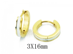 HY Stainless Steel 316L Huggie Hoop Earrings-HY05E1930HWW