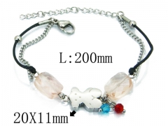 HY Stainless Steel 316L Bracelet (Bear Style)-HY64B1447HLQ