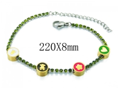 HY Stainless Steel 316L Bracelet (Bear Style)-HY64B1438IIB