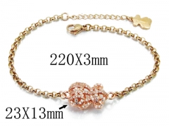 HY Stainless Steel 316L Bracelet (Bear Style)-HY90B0404HPA