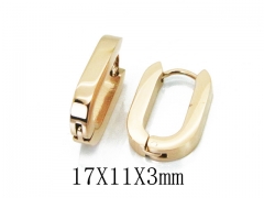 HY Stainless Steel 316L Huggie Hoop Earrings-HY05E1943HHR