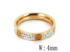 HY Wholesale 316L Stainless Steel CZ Rings-HY19R0537PE