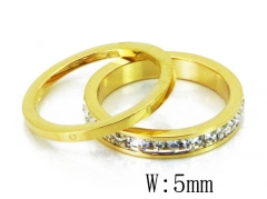 HY Stainless Steel 316L Lover Rings-HY19R0557HIE