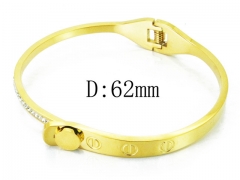 HY Wholesale Stainless Steel 316L Bangle(Crystal)-HY19B0249HOF